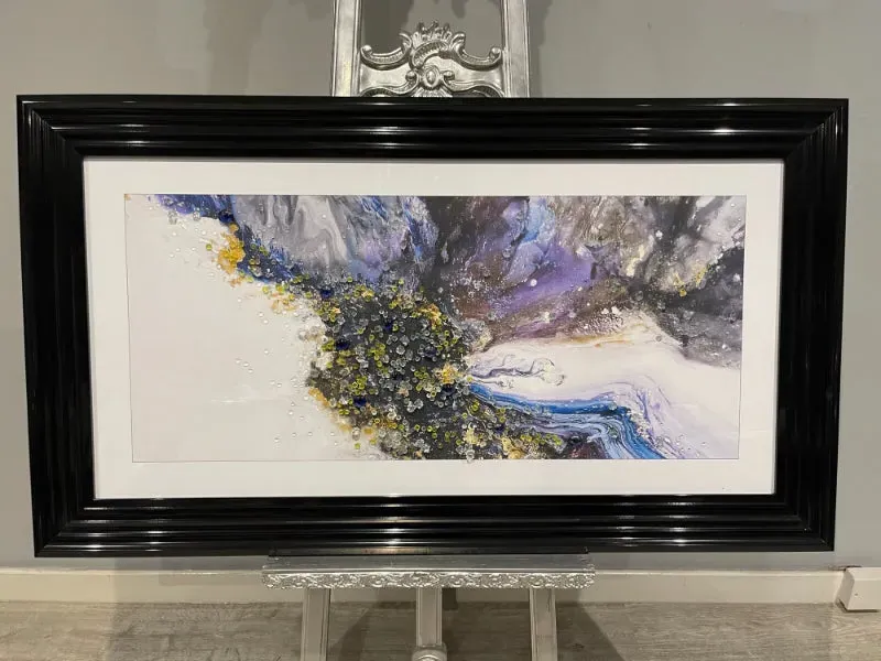 Liquid Colour Wall Art - Black Frame product