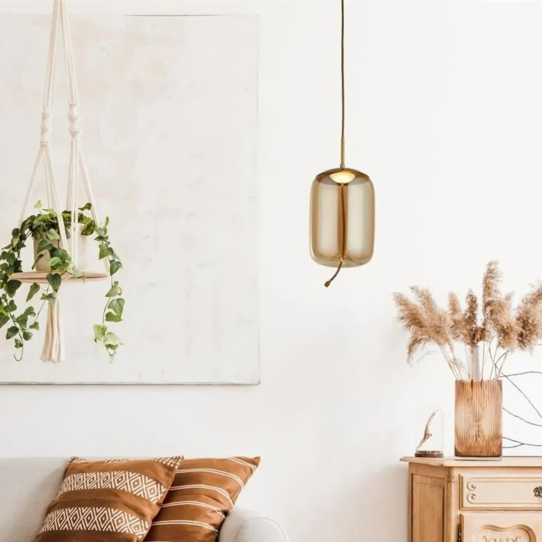 Lisbon Large LED Pendant Ceiling Light - Satin Brass product