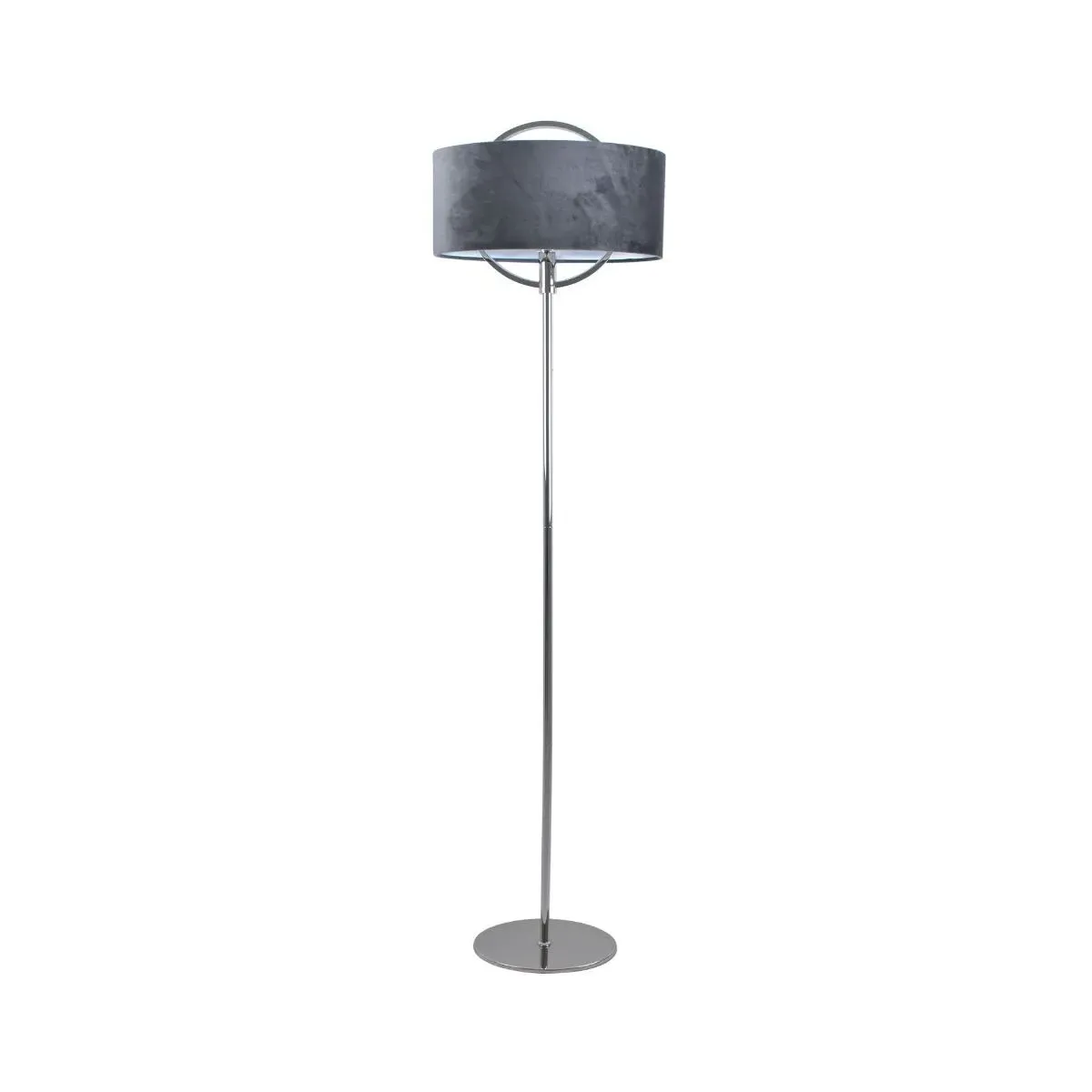 Lodato LED Floor Lamp with Grey Shade - Polished Nickel product