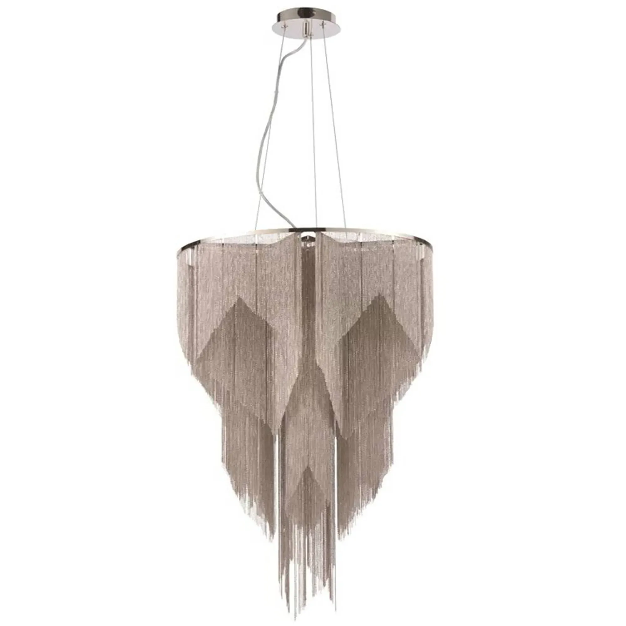 Loire 6-Light Pendant Ceiling Light - Nickel, Metal product