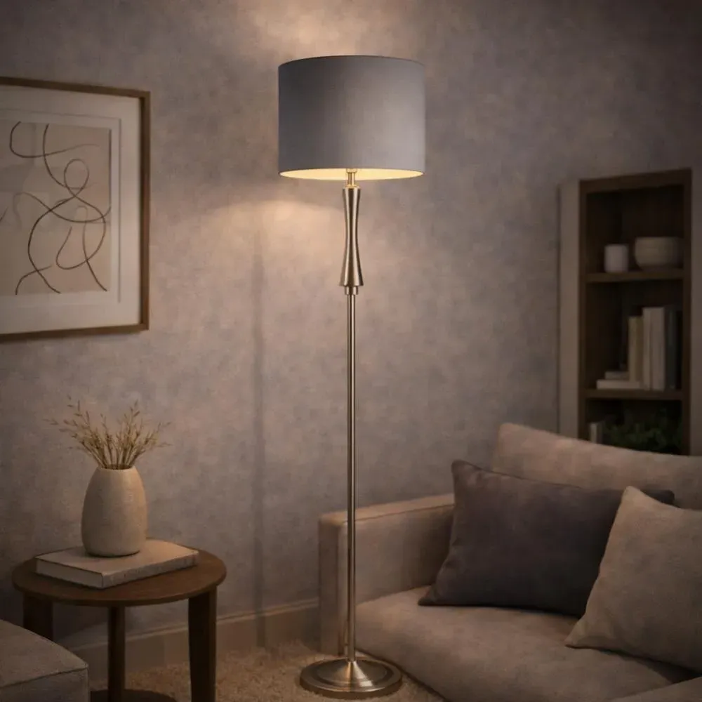 Lomond Floor Lamp - Satin Nickel product