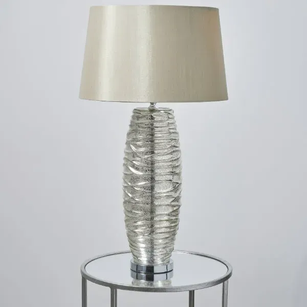 Lorena Mercury Glass Table Lamp - Silver product