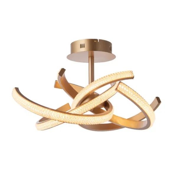 Lorenzo Flush LED Ceiling Light - Satin Gold product