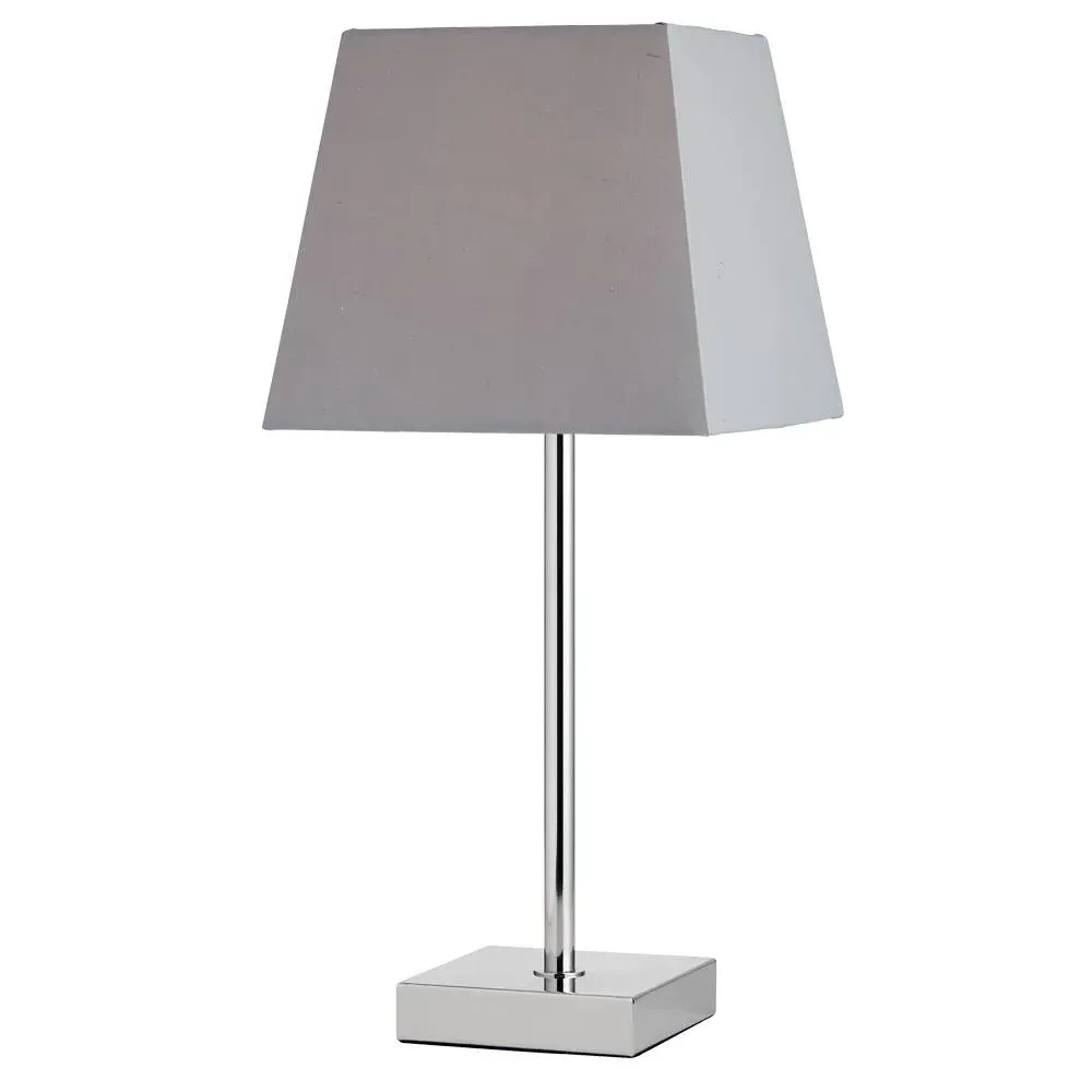 Lucille Table Lamp - Grey, Chrome product