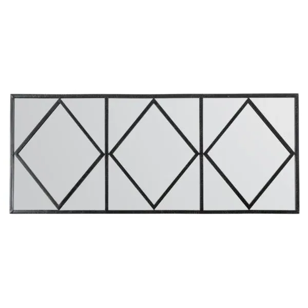 Ludlow Rectangle Wall Mirror - Grey, Metal product