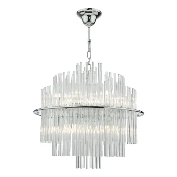 Lukas Crystal Ceiling Pendant - Polished Chrome product