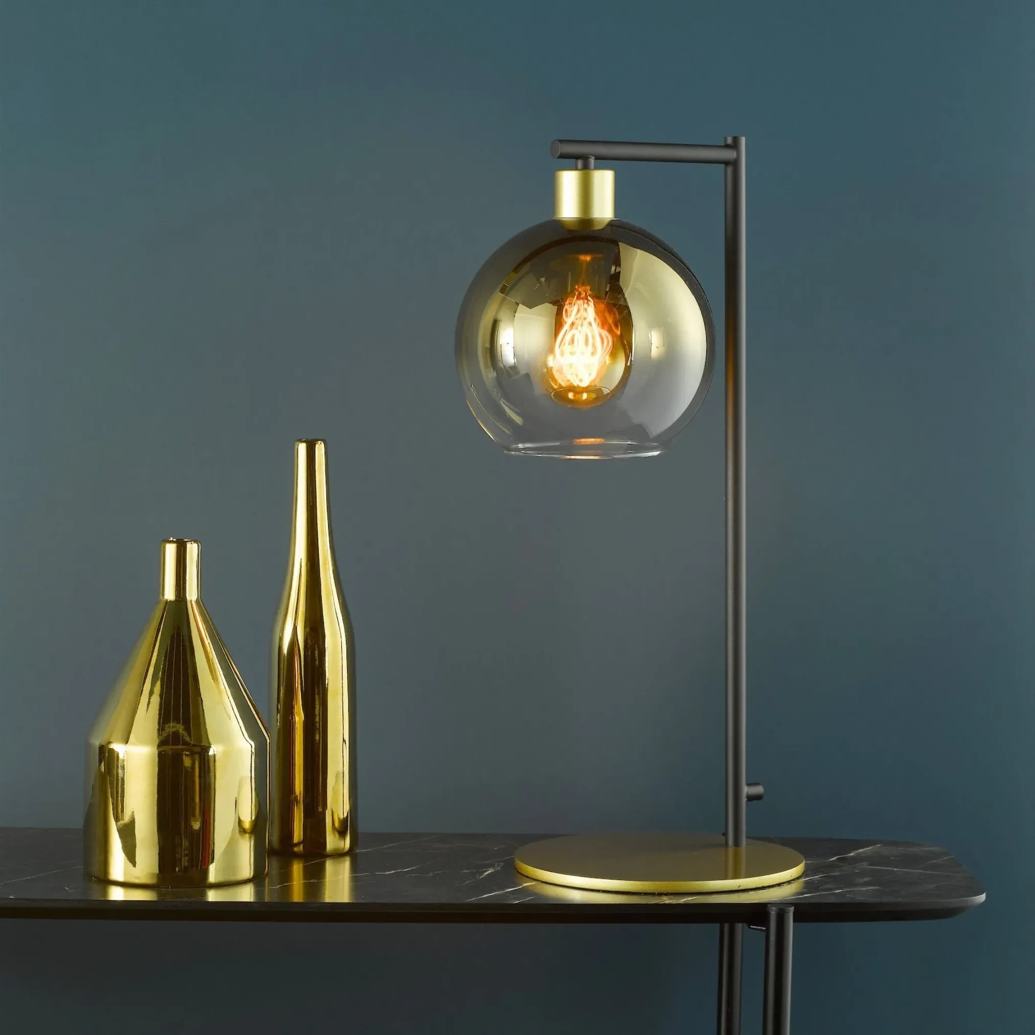 Lycia Table Lamp - Gold, Ombre Glass product