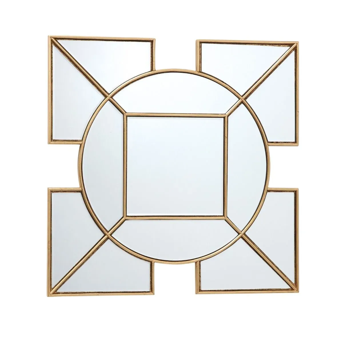 Lyshia Square Wall Mirror - Gold product