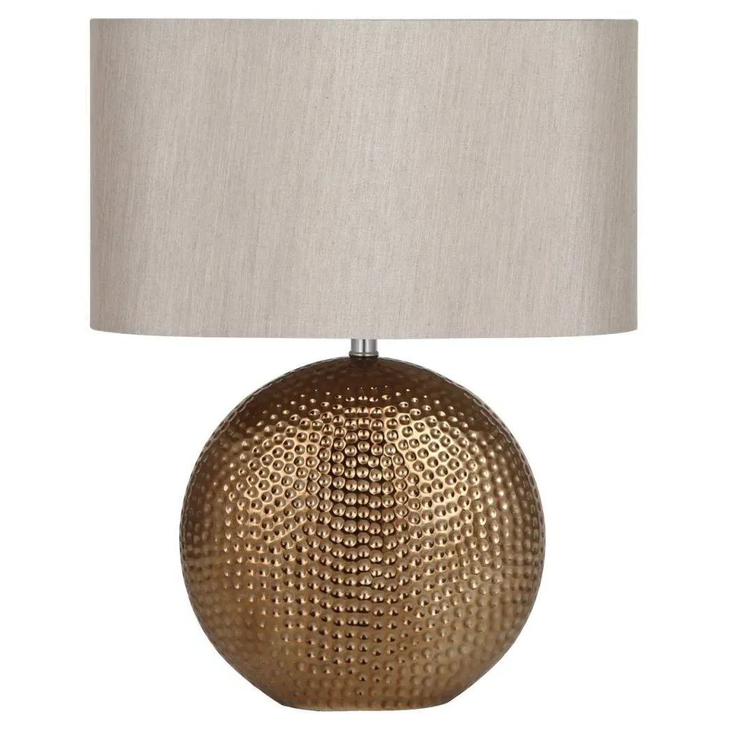 Mable Table Lamp with Dimpled Base - Gold product