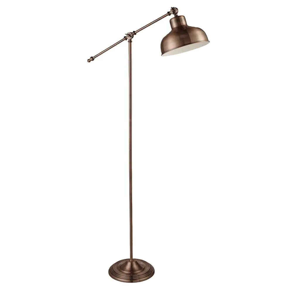 Macbeth Task Floor Lamp - Antique Copper, Metal product
