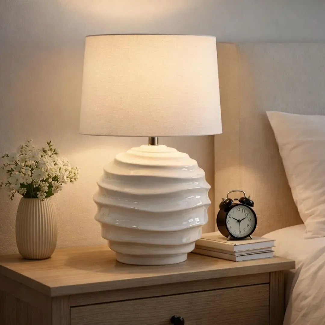 Mackenzie Ceramic Table Lamp - White product
