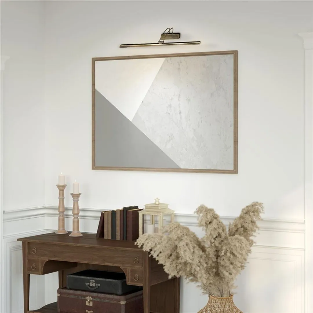Majorca Twin Arm Picture Light LED - Antique Brass product