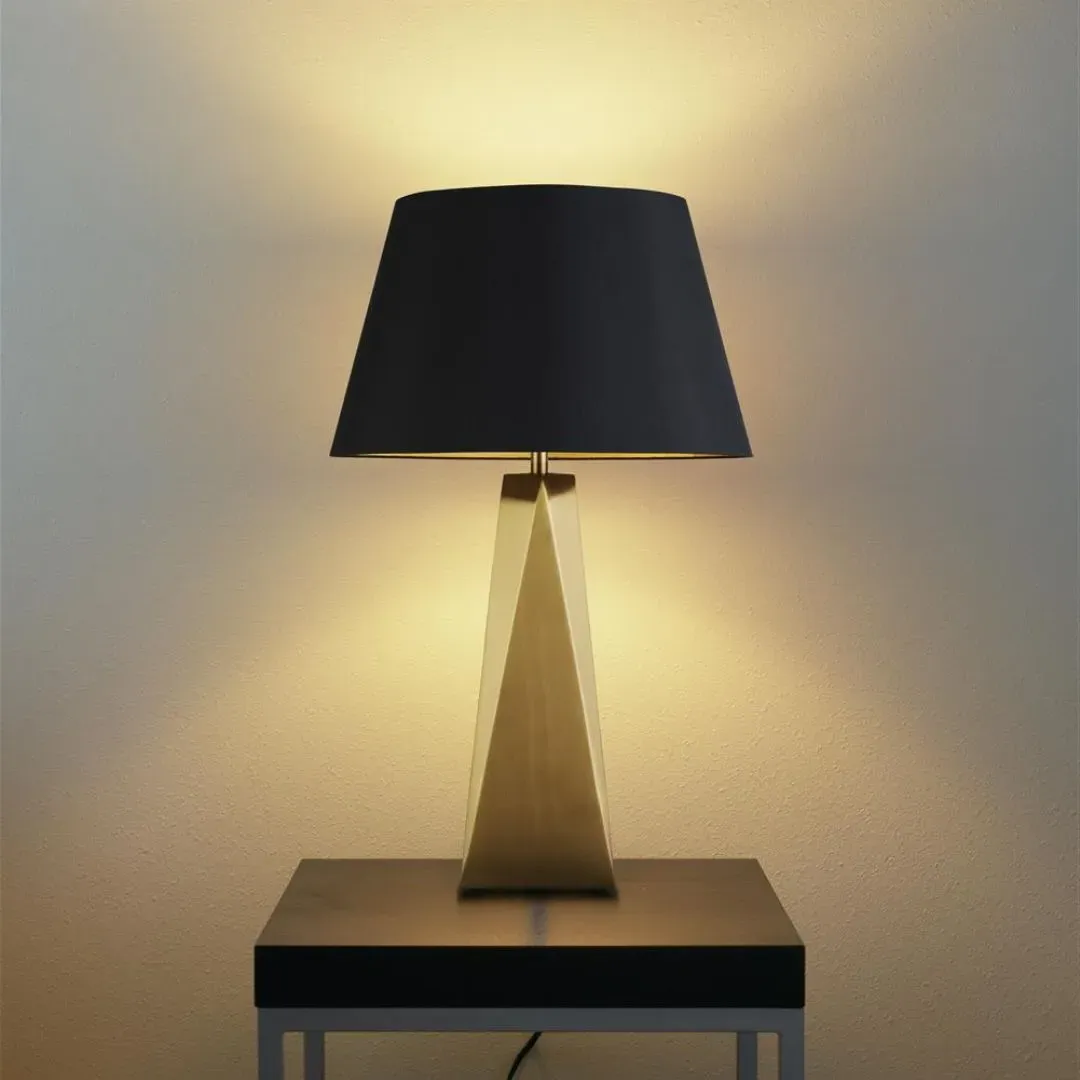 Maldon Table Lamp with Black Shade - Gold product