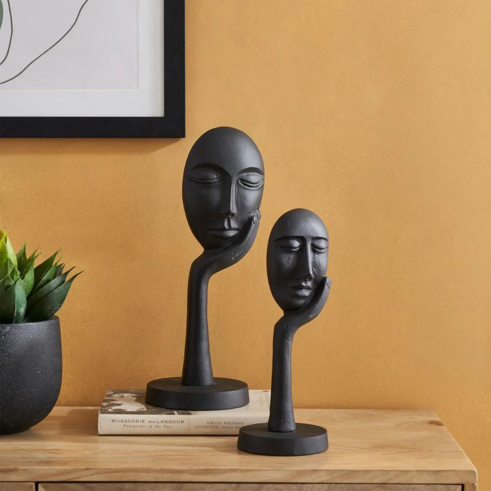 Manambato Medium Face Ornament - Black product