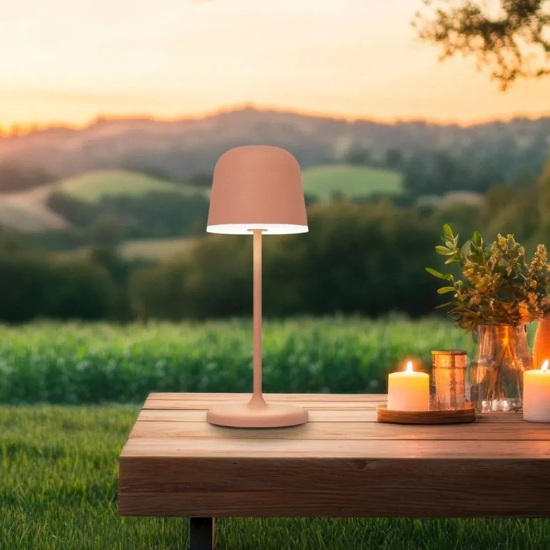 Mannera Adjustable LED Rechargeable Touch Table Lamp - Orange product