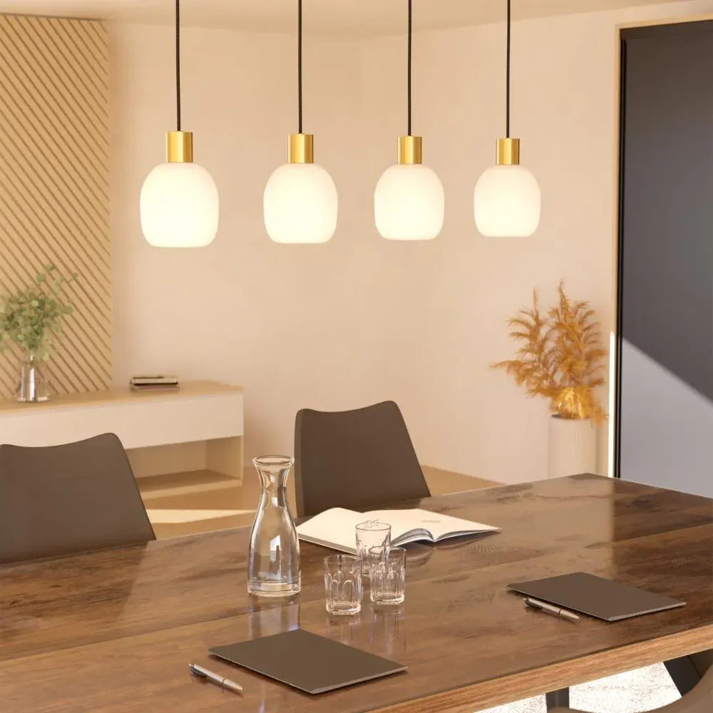 Manzanares 4-Light Ceiling Pendant Light - Brushed Brass product