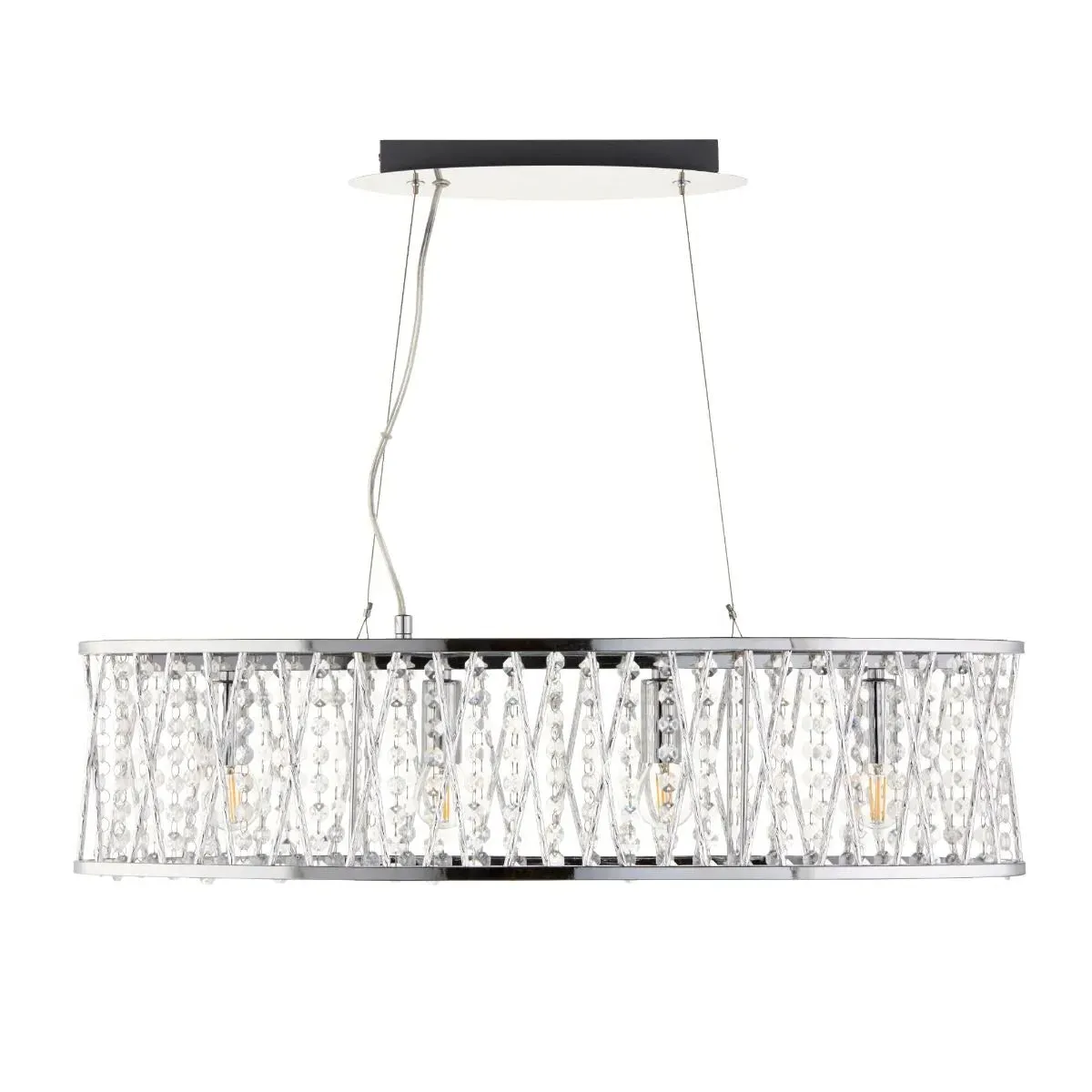 Marissa 4-Light Linear Ceiling Pendant - Chrome product