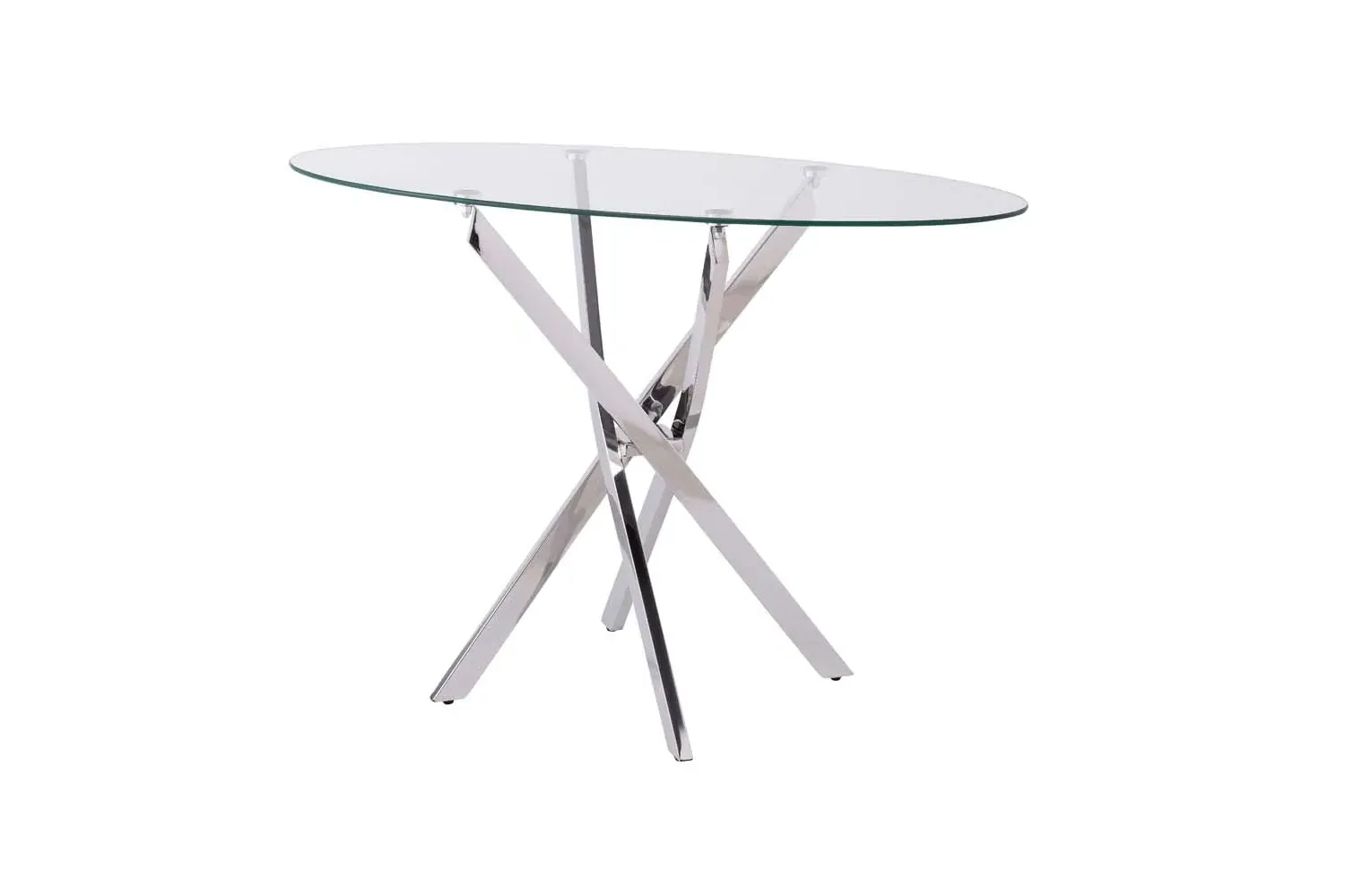 Marlow Console Table - Clear Glass, Chrome product