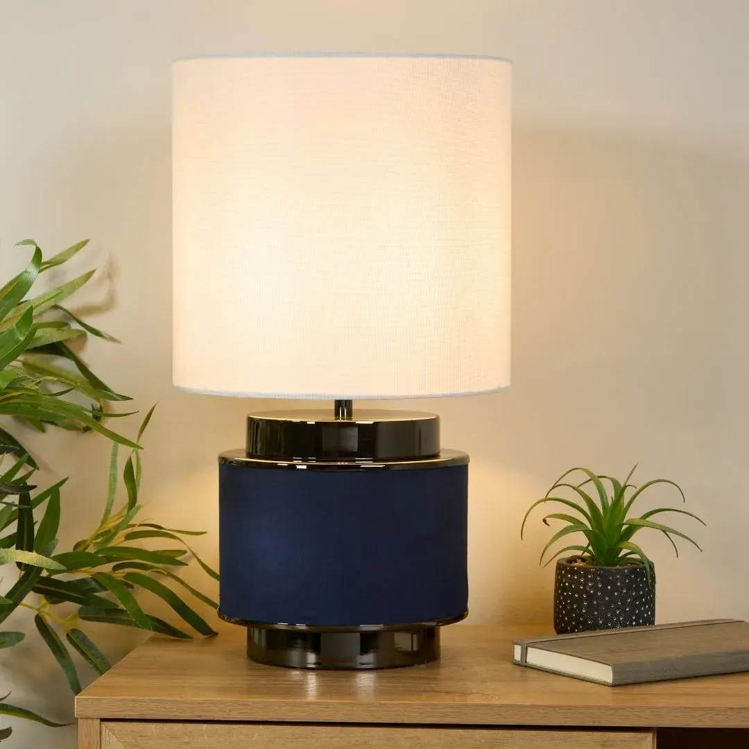 Marriot Table Lamp - Navy Blue, Black Nickel product
