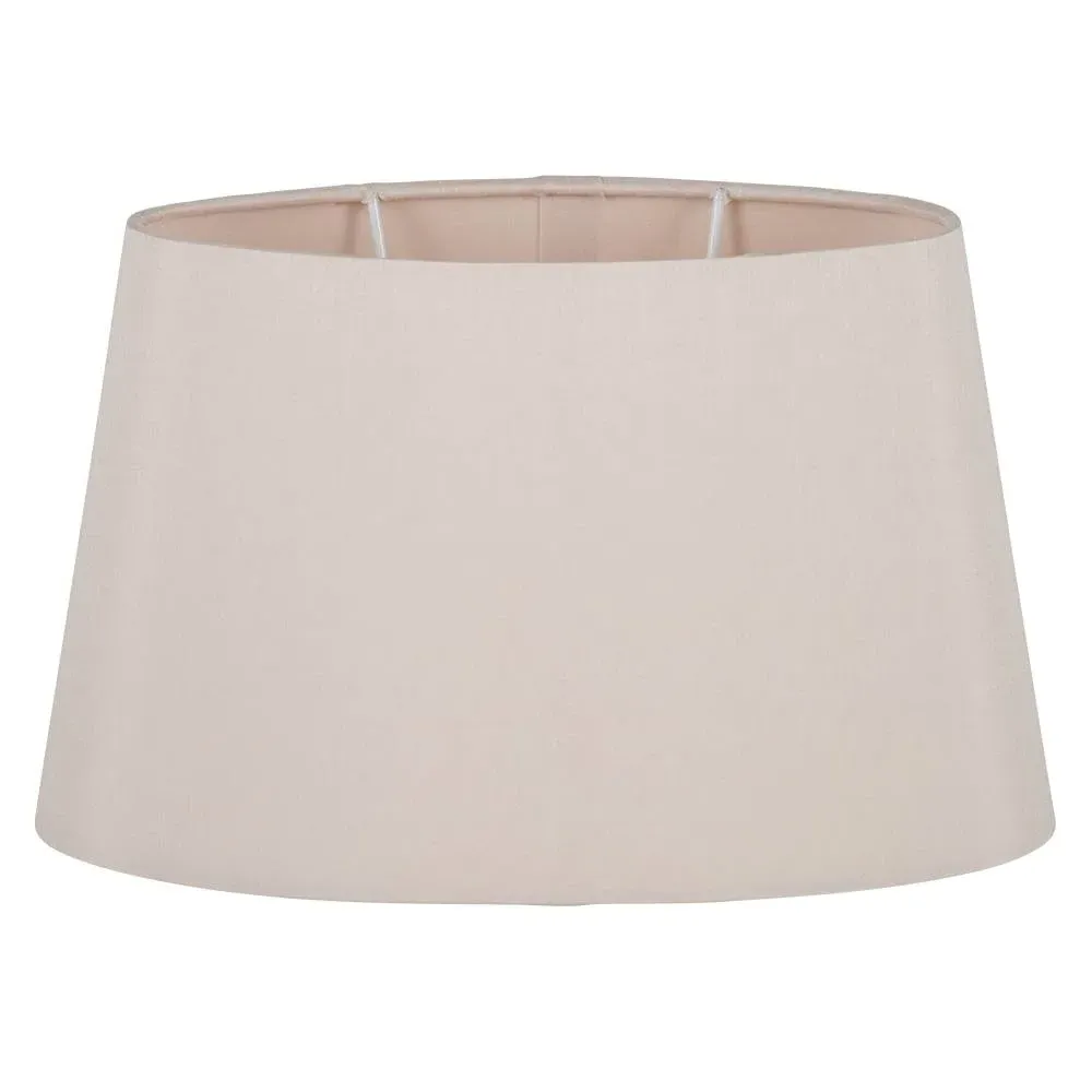 Martha Oval Lamp Shade Tapered - Taupe, Faux Silk product