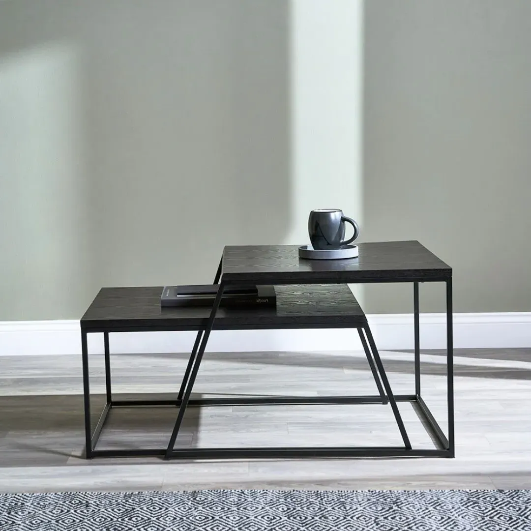 Mashiko Duo Coffee Tables - Black Ash Veneer product