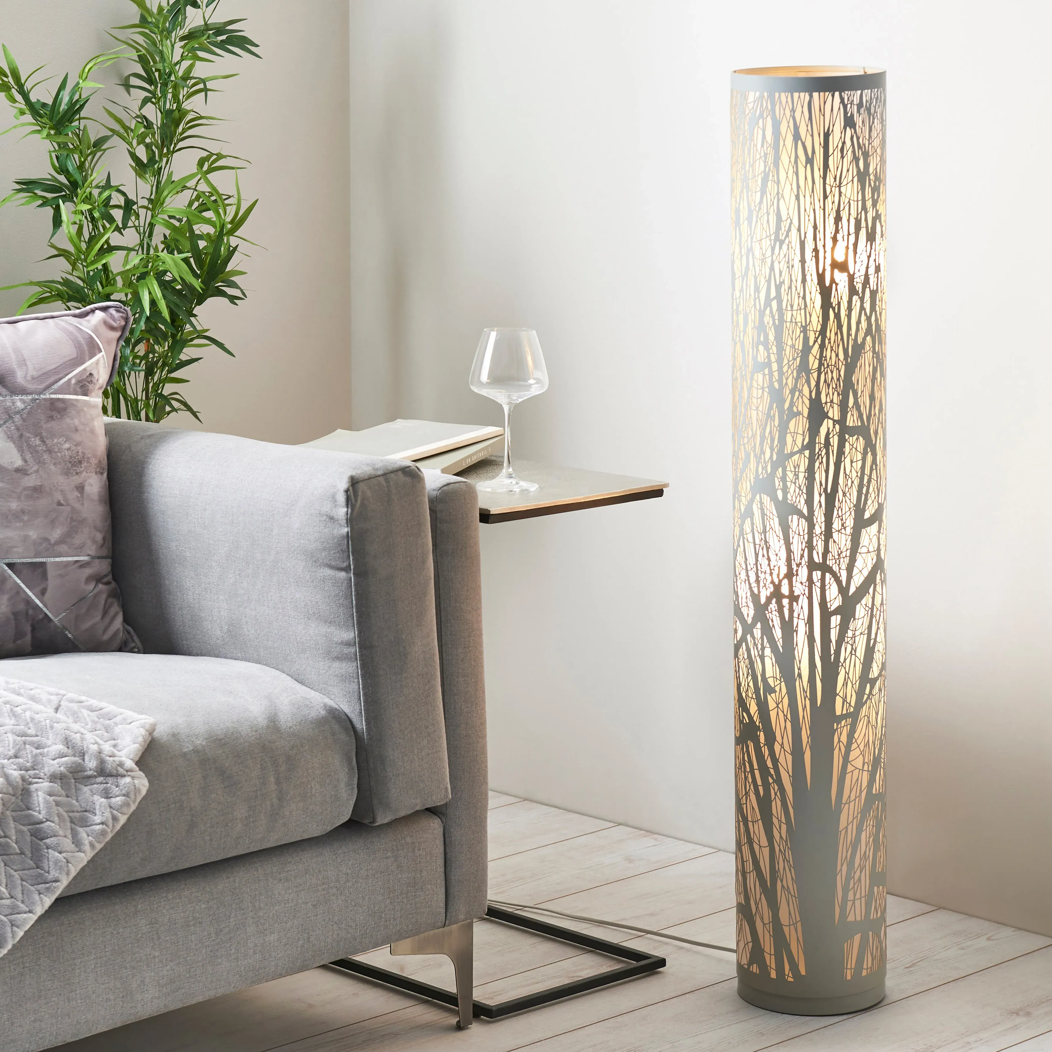 Mason 2-Light Floor Lamp - Grey product