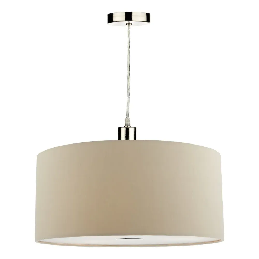 Matilda Drum Easy Fit Pendant Shade - Ecru, Faux Silk product