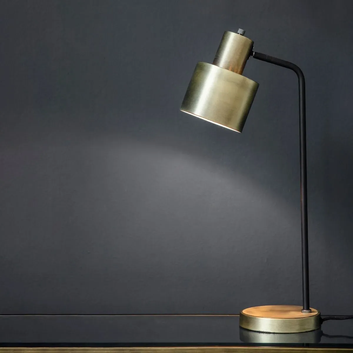 Mayfield Desk Table Lamp - Antique Brass, Black product