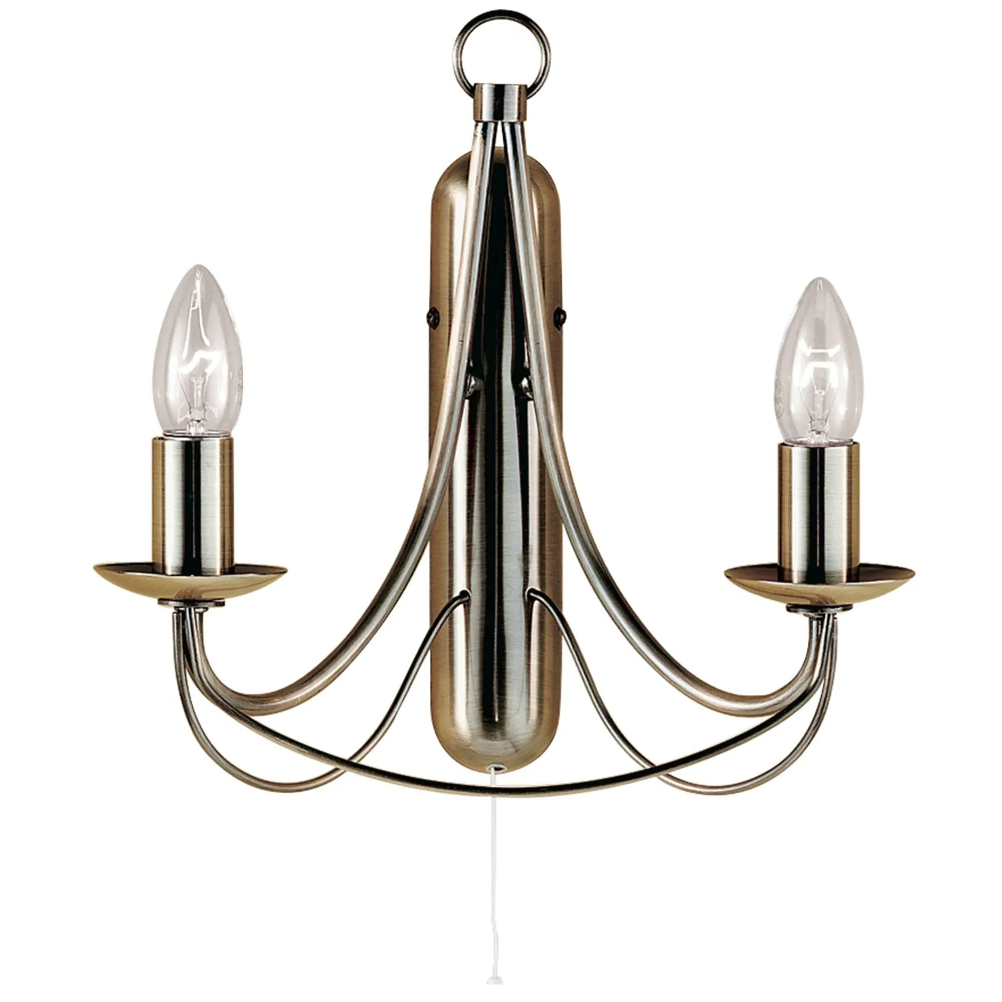 Maypole 2-Light Wall Light - Antique Brass product