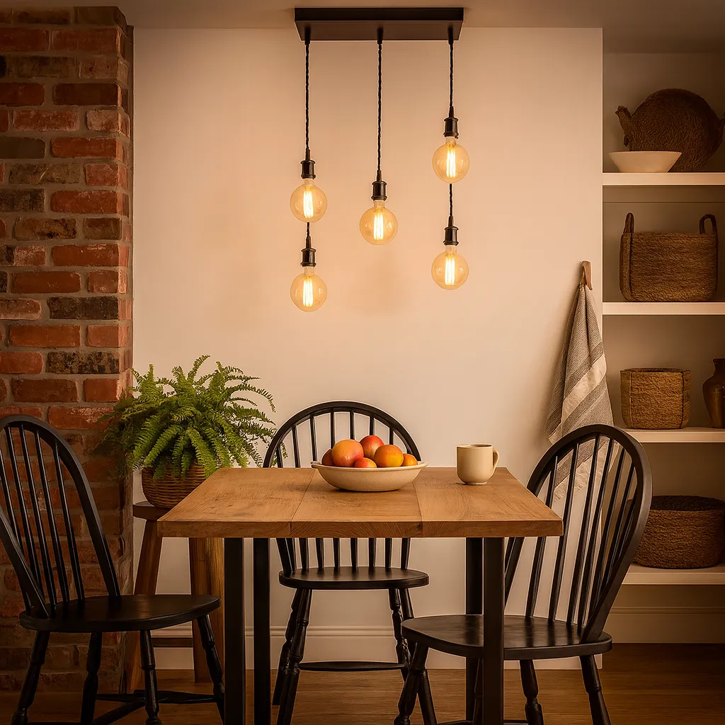 Melrose 5-Light Ceiling Pendant Light - Black, Metal product