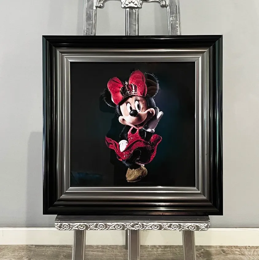 Minnie Mouse Wall Art - Black, Framed product
