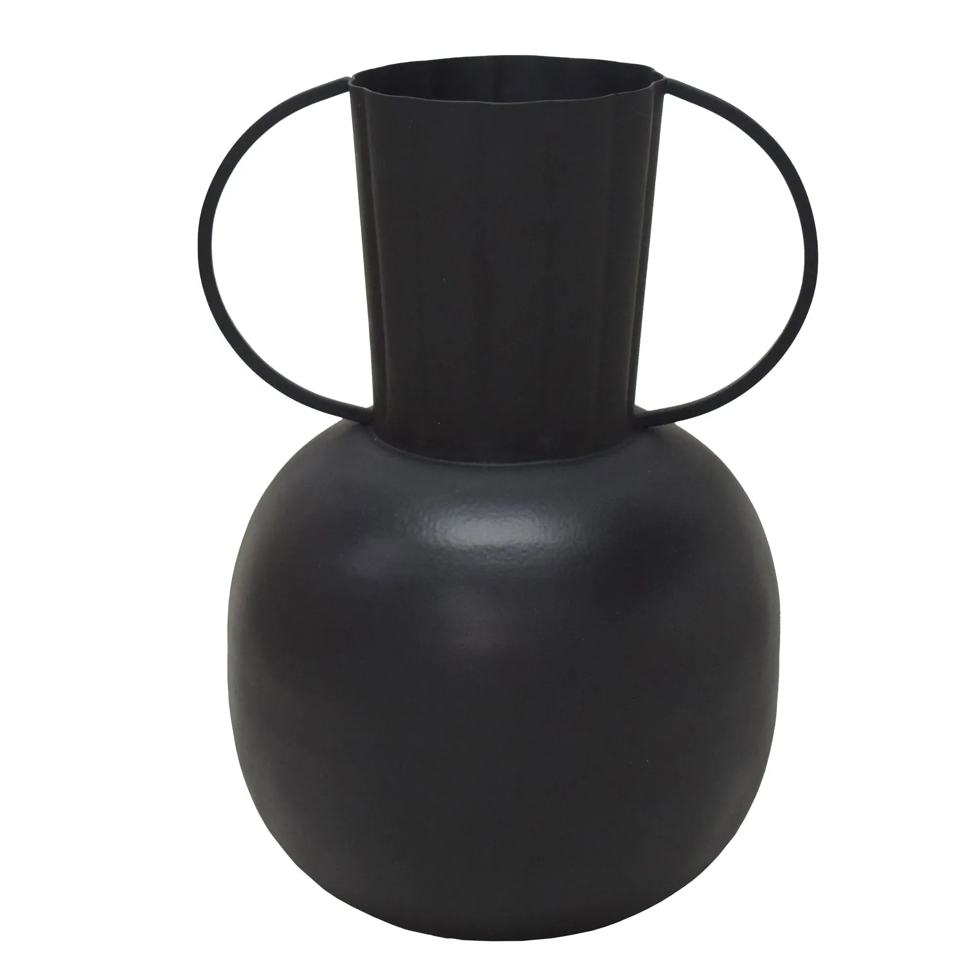 Miouski Tall Jug Vase - Black, Metal product