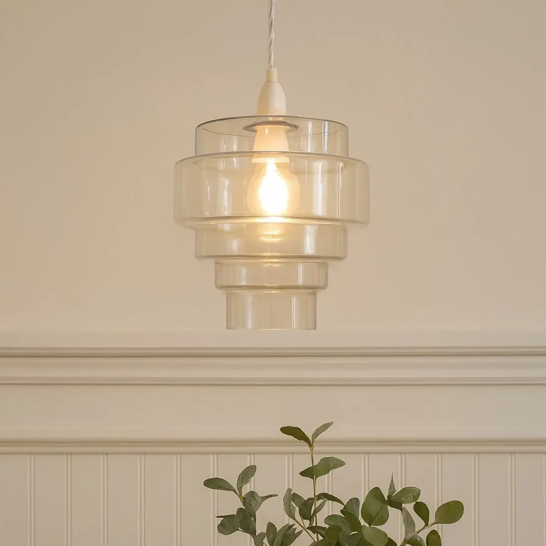 Mira 5-Tier Easy-Fit Pendant - Clear Glass product