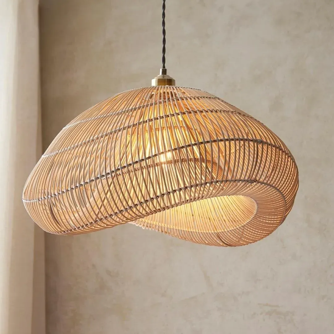 Misra Cloud-Shaped Pendant Shade - Natural Rattan product