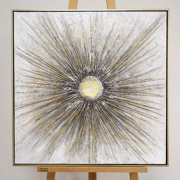 Moonrays Canvas Wall Art with Gold Frame - Gold product