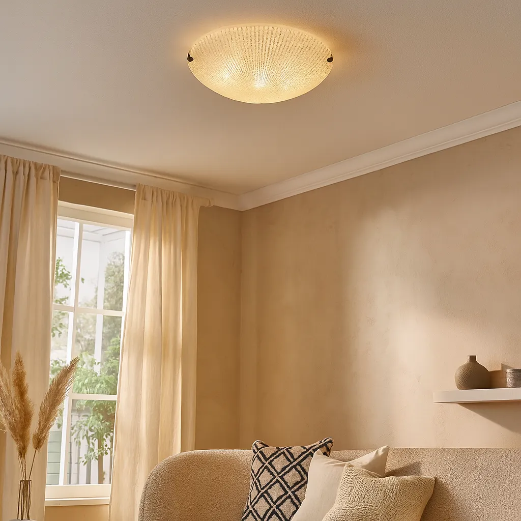 Moretz Small 1-Light Flush Ceiling Light - Glass product
