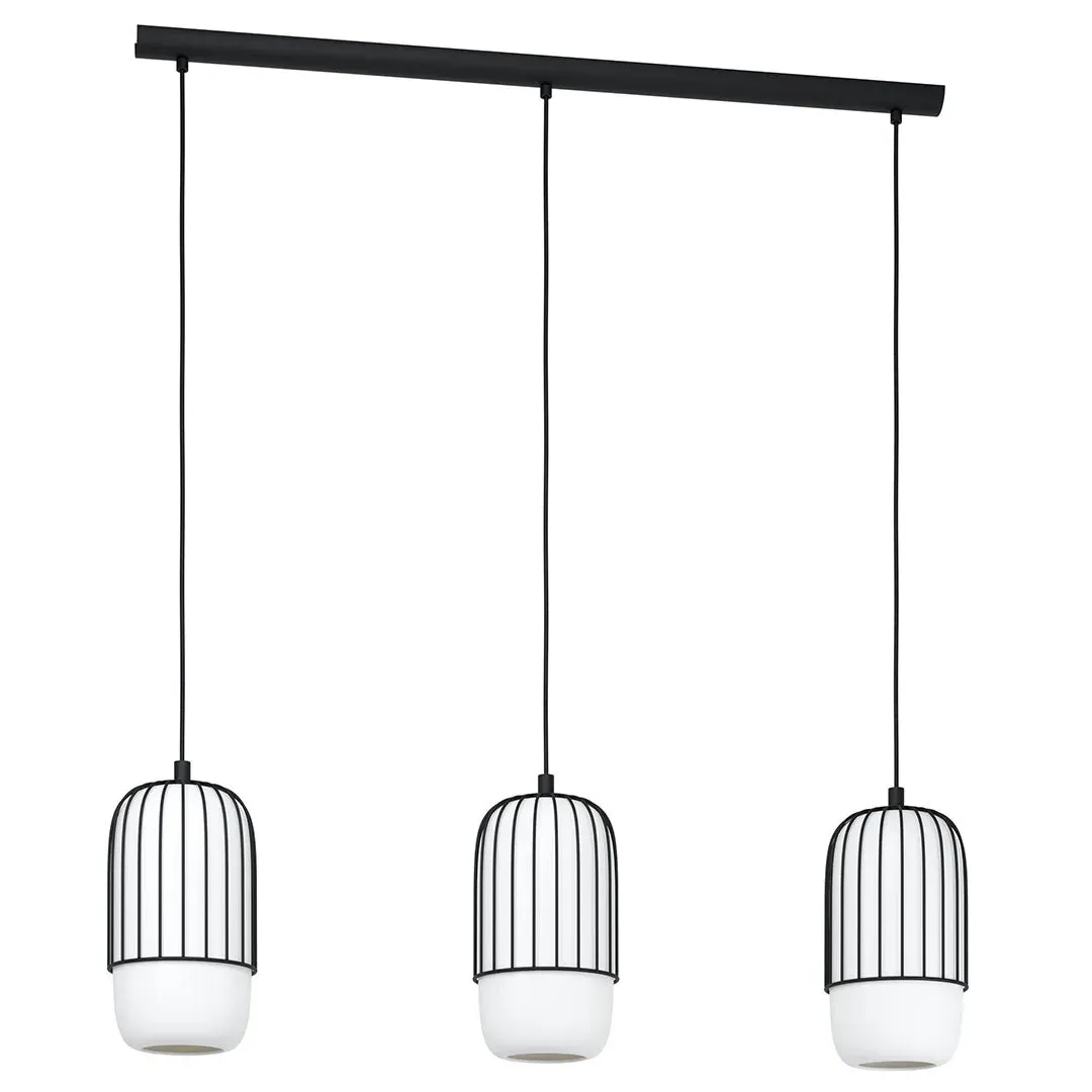 Muleges 3-Light Bar Pendant - Black, Metal product