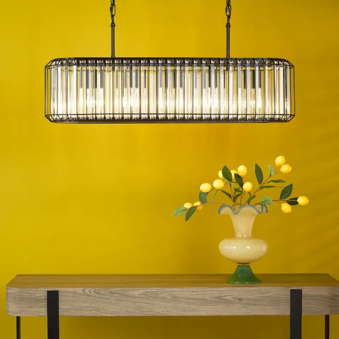 Naeva 5-Light Pendant - Matte Black, Crystal product