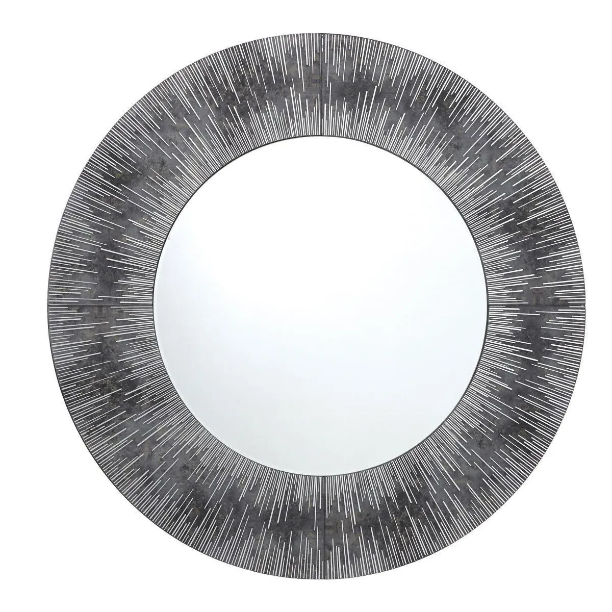 Neome Round Mirror - Silver, Purple product