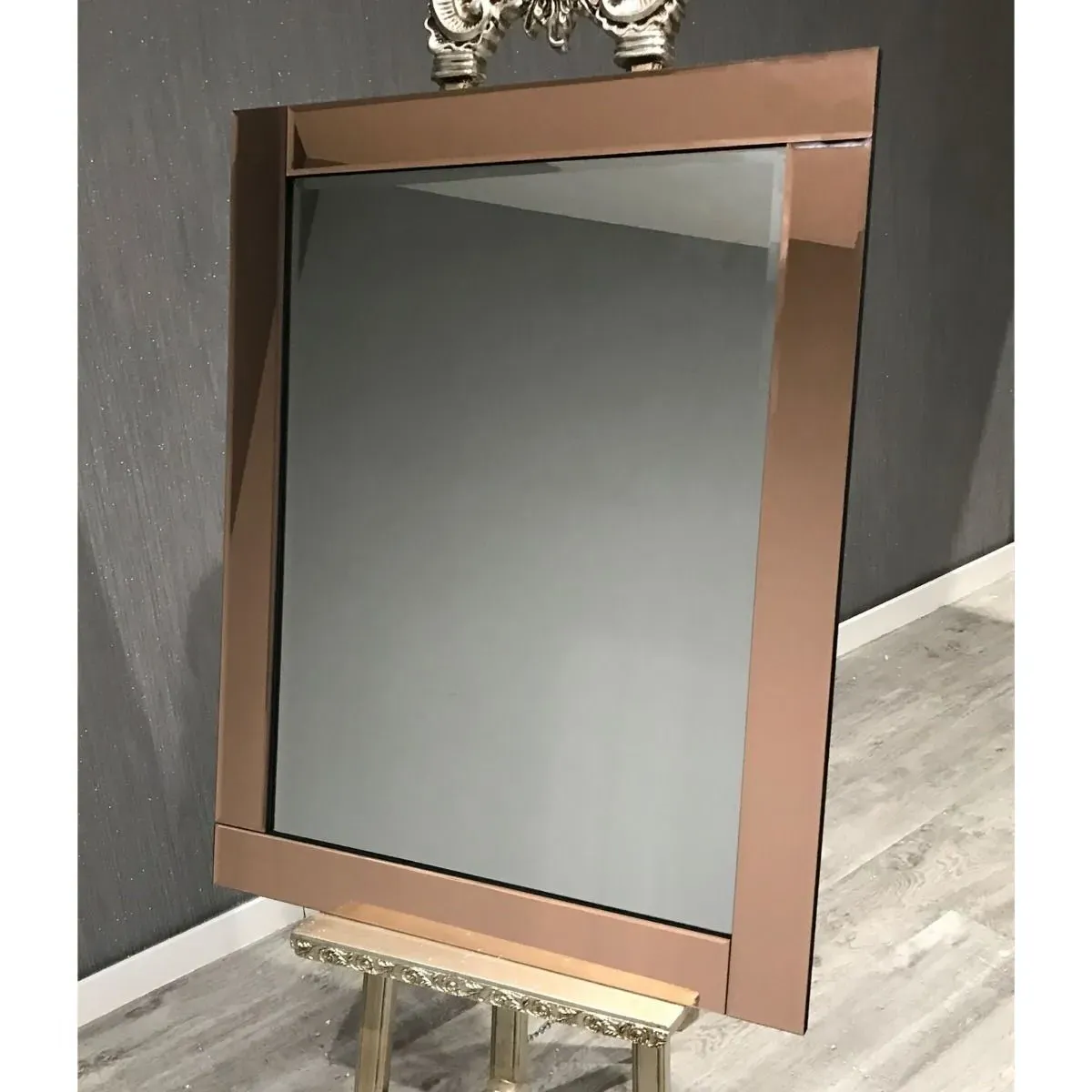 Newton Rectangle Wall Mirror - Bronze product