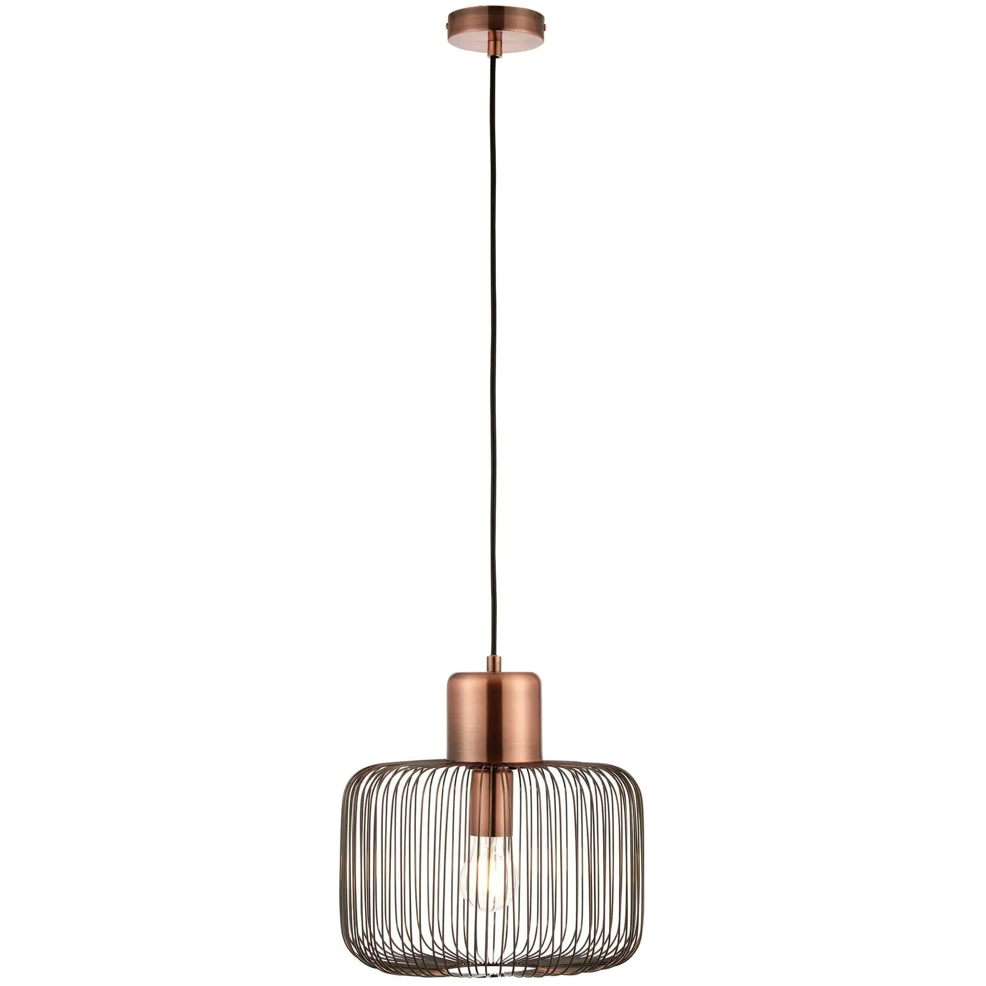 Nicola Pendant Ceiling Light - Antique Copper, Metal product