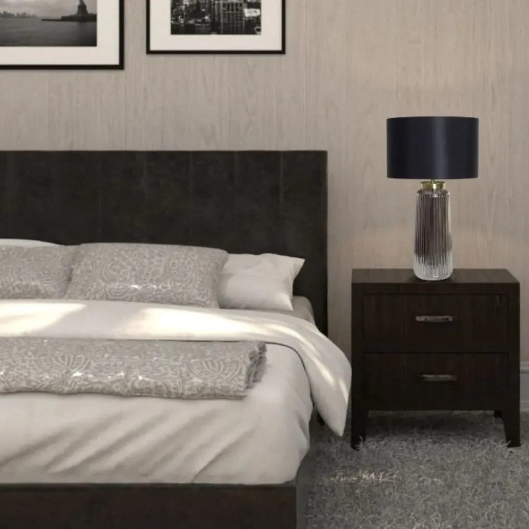 Nives Smoked Glass Table Lamp product