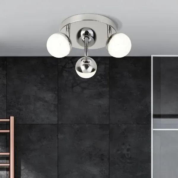 Nyla 3-Light LED Ceiling Light - Chrome, Acrylic product