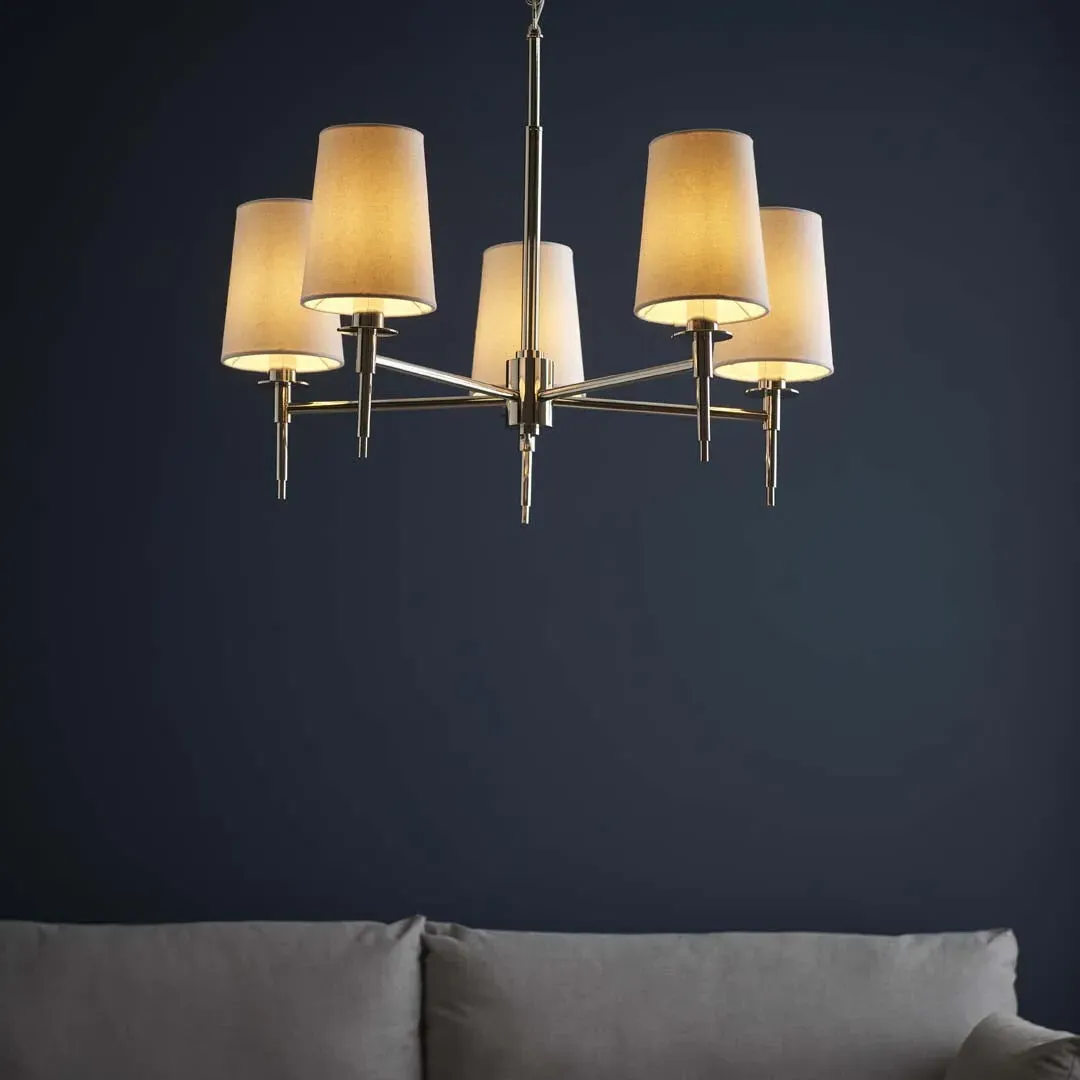 Obasi 5-Light Chandelier - Polished Chrome product