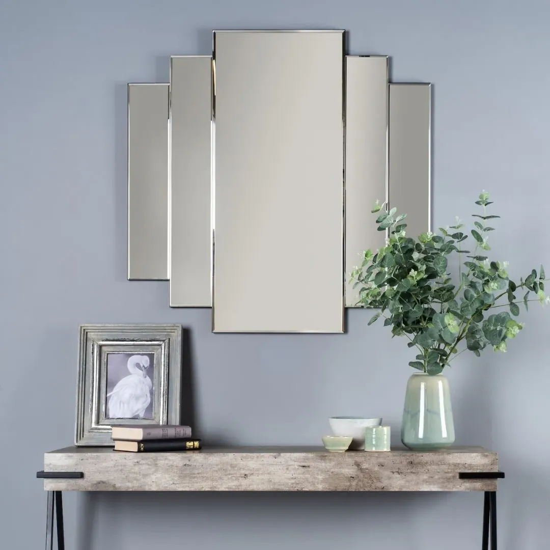 Odeon Rectangle Stepped Mirror - Art Deco Panelled product