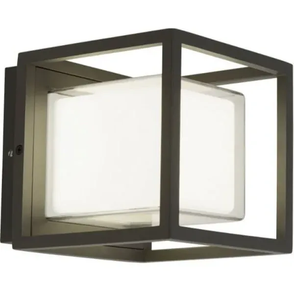 Ohio Cube IP44 LED Wall Light - Dark Grey product