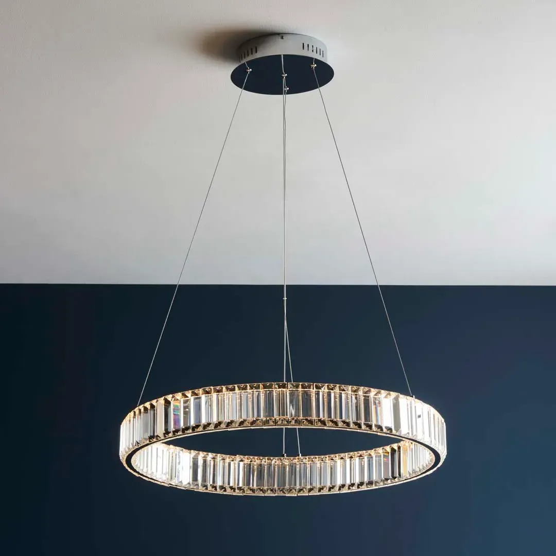 Olisa Crystal Glass LED Pendant Light - Warm White product