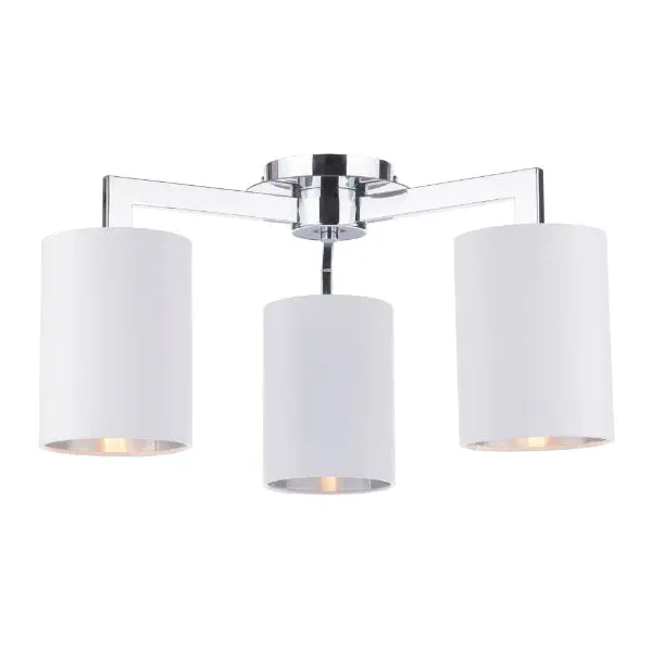 Olive 3-Light Semi-Flush Ceiling Light - Polished Chrome product