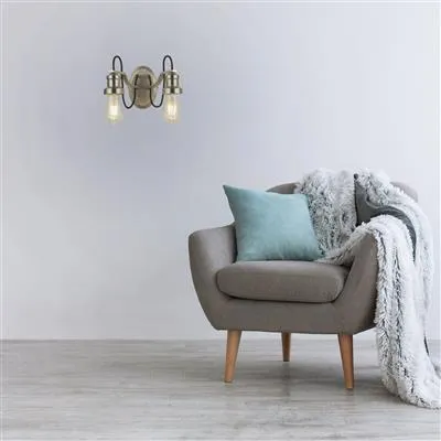 Olivia 2-Light Wall Light - Satin Silver product