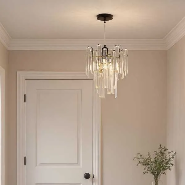 Onega Two-Tiered Easy Fit Pendant Shade - Antique Brass, Glass product